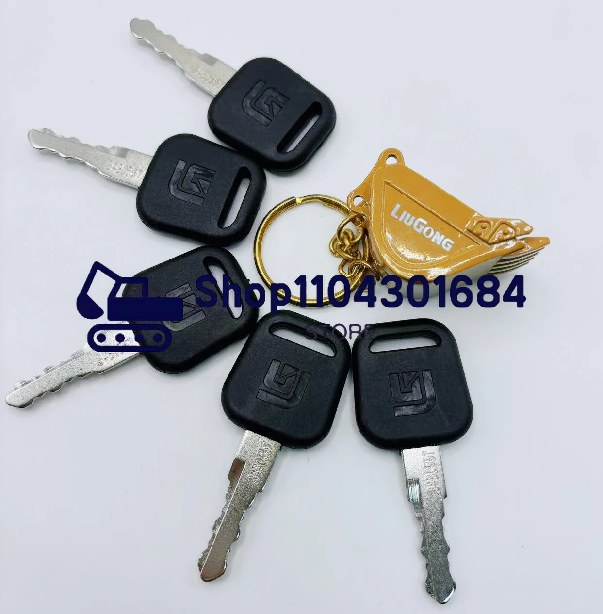 Heavy Equipment Bulldozer - 2/5PCS 34B0557 Keys for LIUGONG Ignition