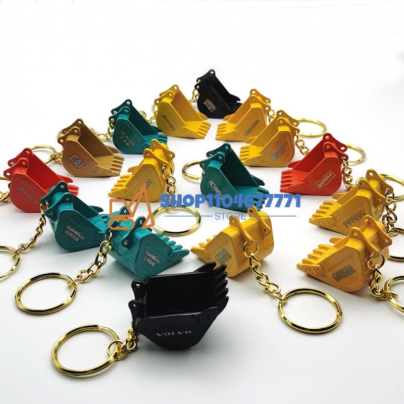 Heavy Equipment Bobcat - With Bucket Key Chain for Kobelco