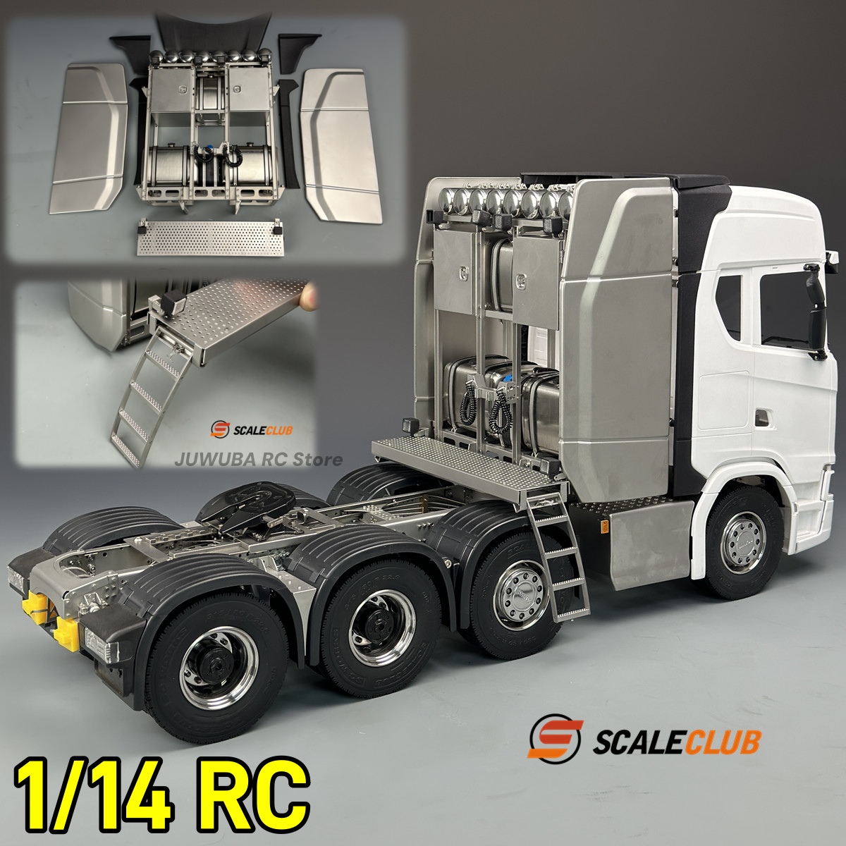 Heavy Equipment Hauler - 770S 1/14 Truck Cab Equipment Rack