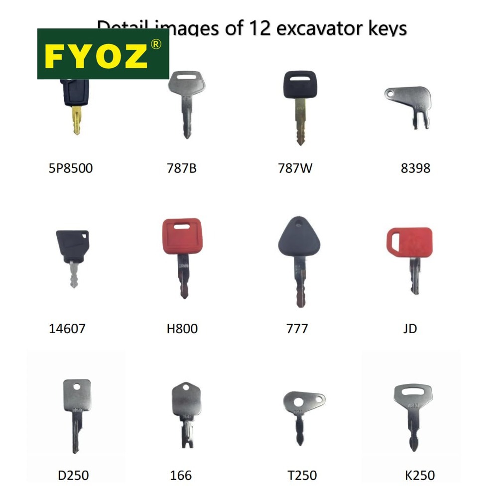 12PCS Heavy Equipment Ignition - огляд і ціна Heavy Equipment Bobcat