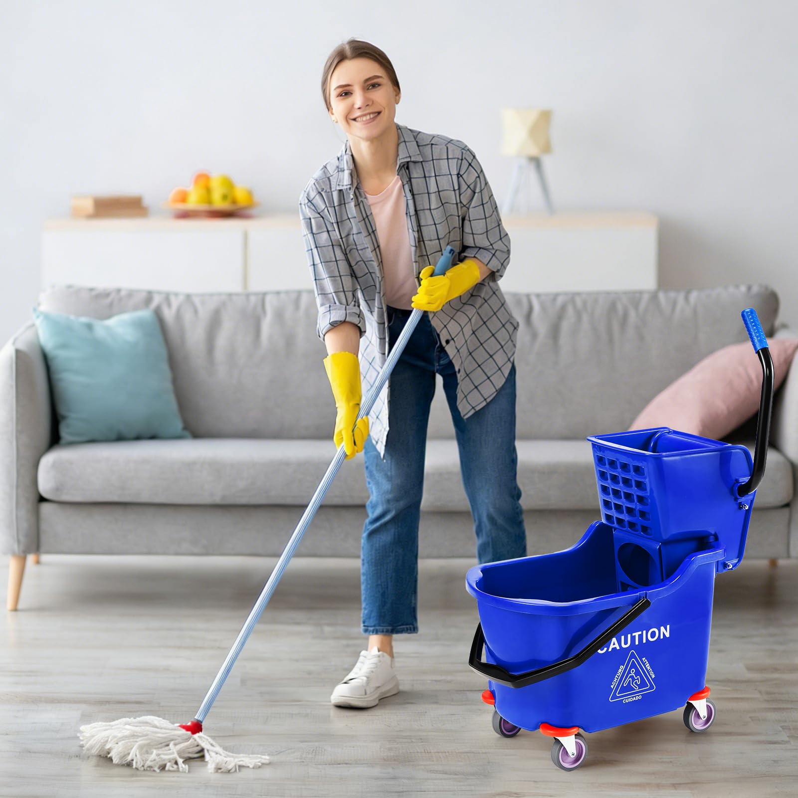 Commercial Mop Bucket with Sid - огляд і ціна Heavy Equipment Bulldozer