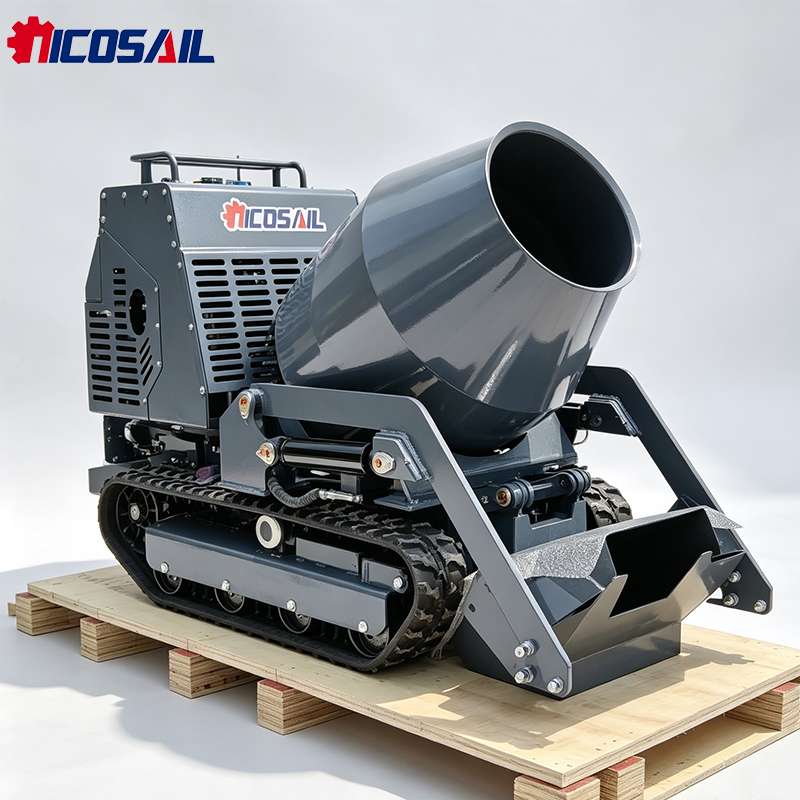 Mini Tracked Mixer Dumper Craw - огляд і ціна Concrete Mixer Machine