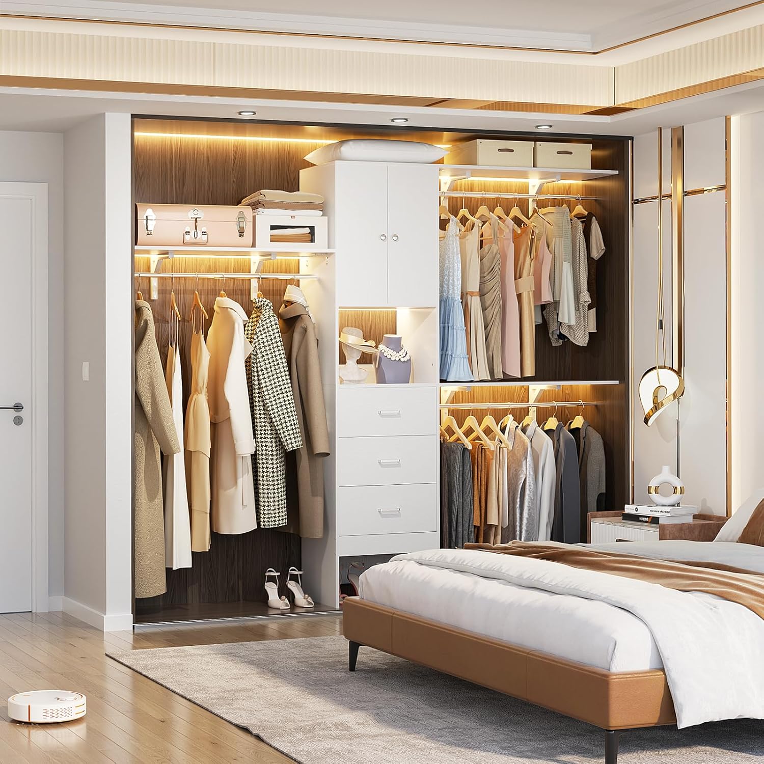 White 96 Inches Closet System  - огляд і ціна Heavy Equipment Bulldozer