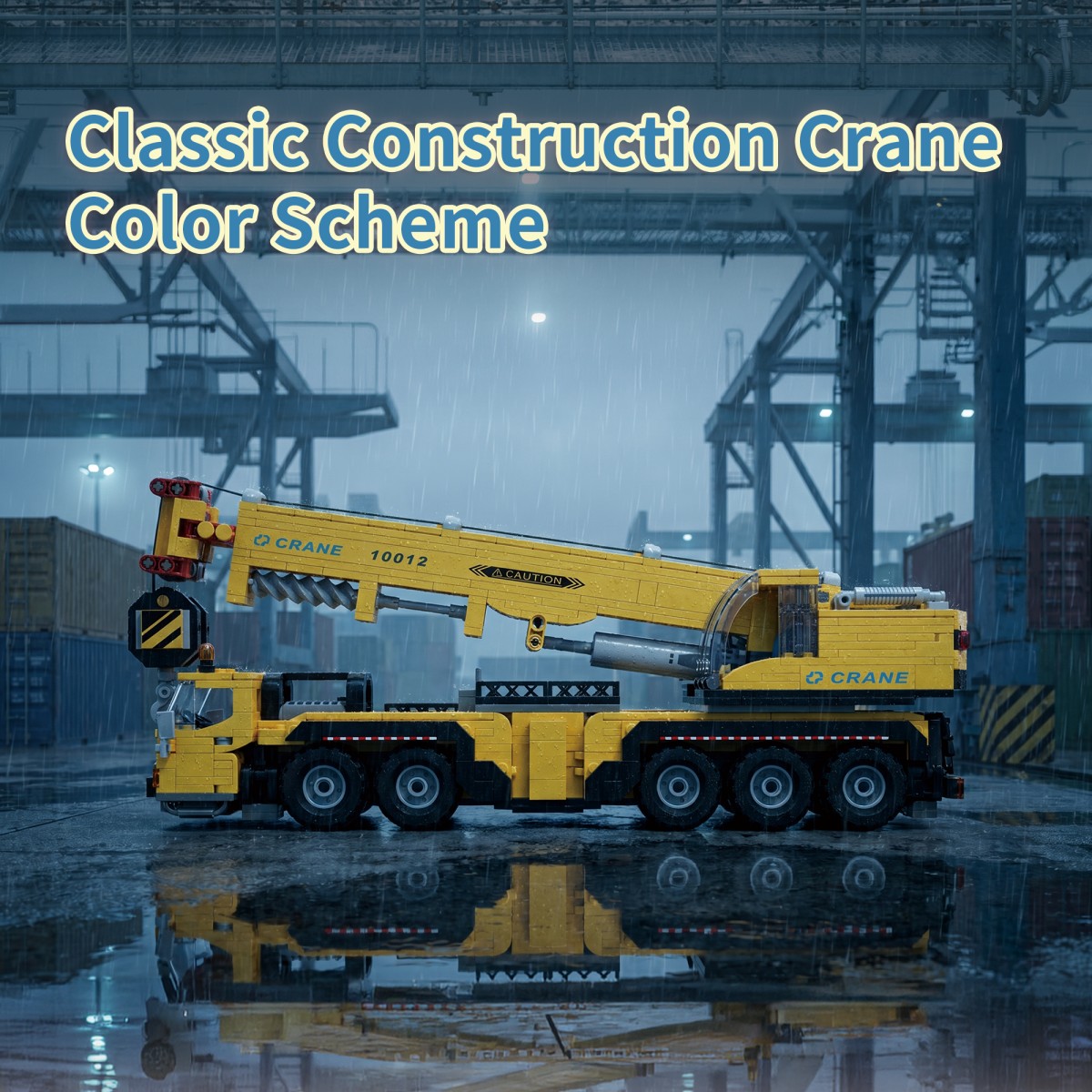 989PCS All Terrain Mobile Cran - огляд і ціна Heavy Equipment Lego